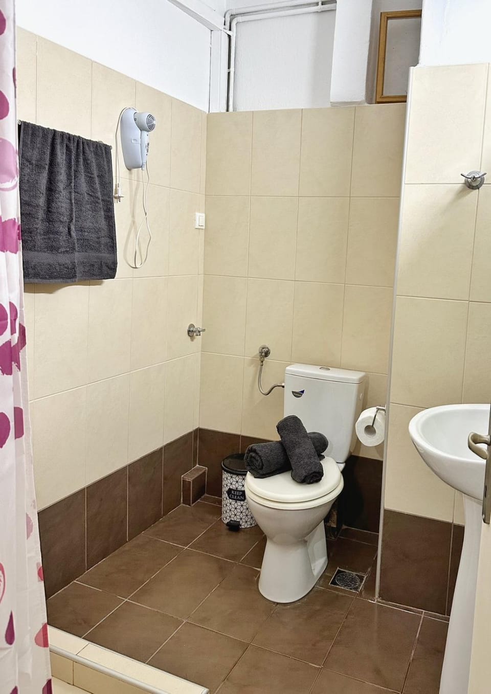 Shower, Toilet, towels