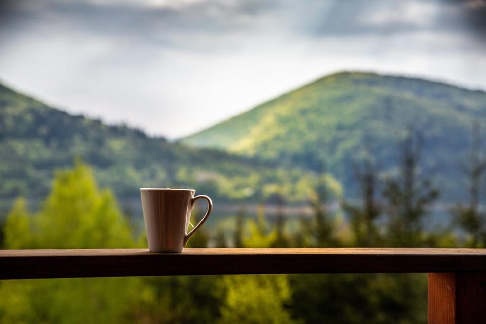 Balcony/Terrace, Decorative detail, Lake view, Mountain view