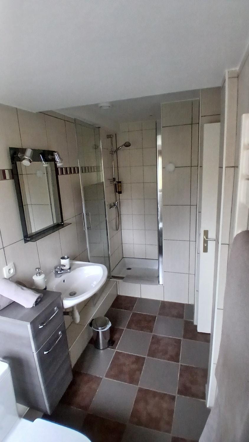Shower, Toilet, Bathroom, towels