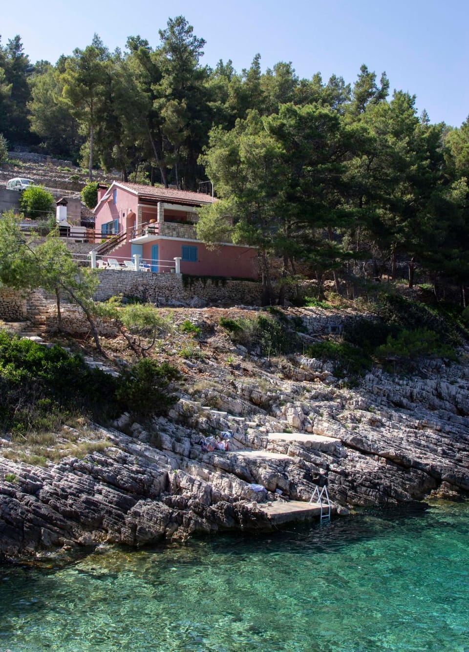 Modern Robinson Veli Bare House in Dubrovnik-Neretva County