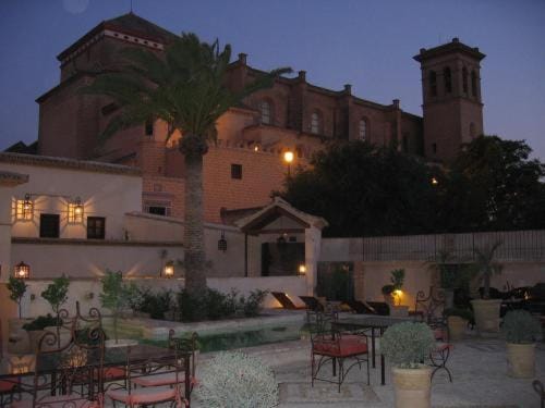 Property building, Patio, Night