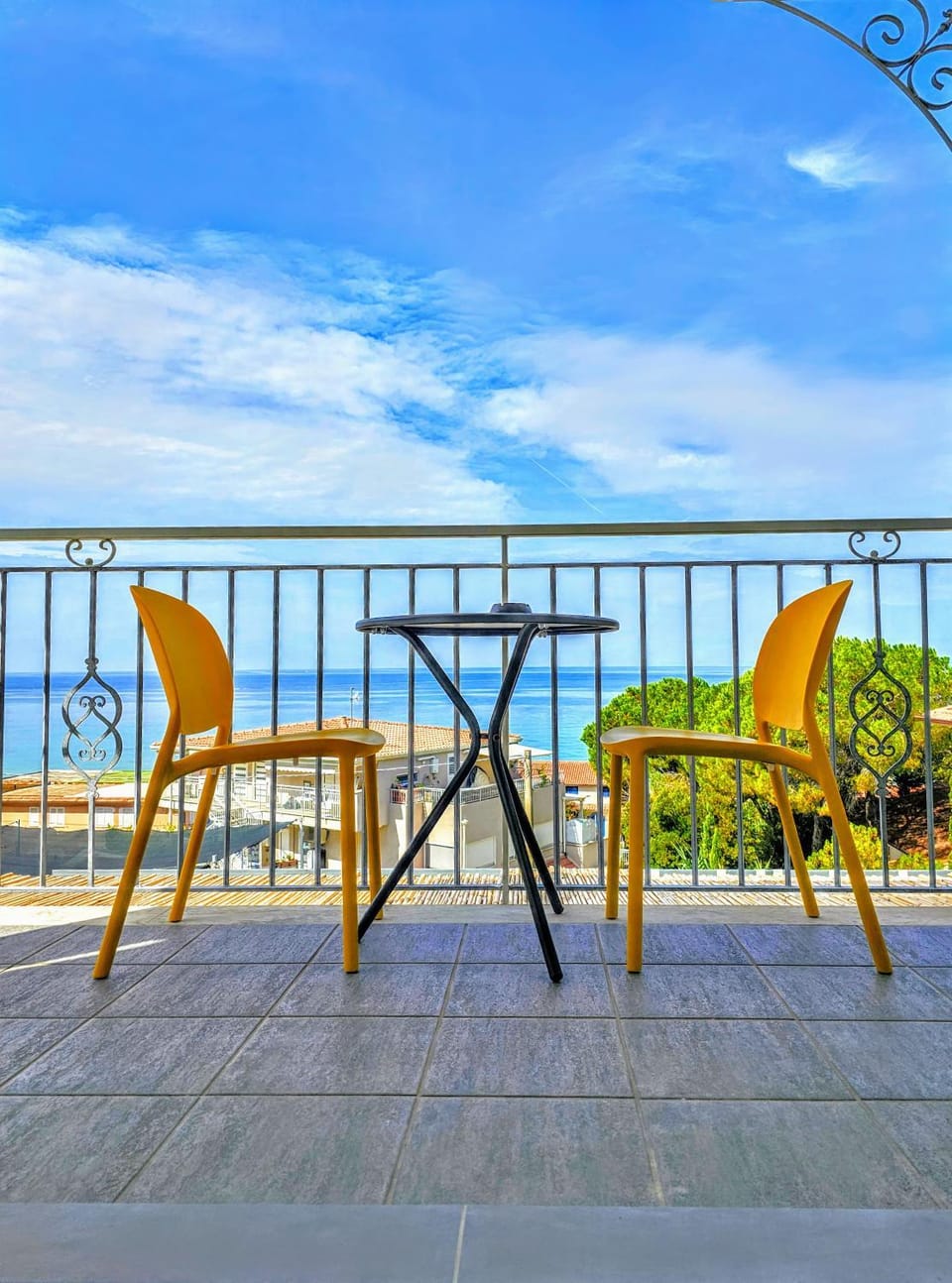 Patio, Natural landscape, Balcony/Terrace, Sea view