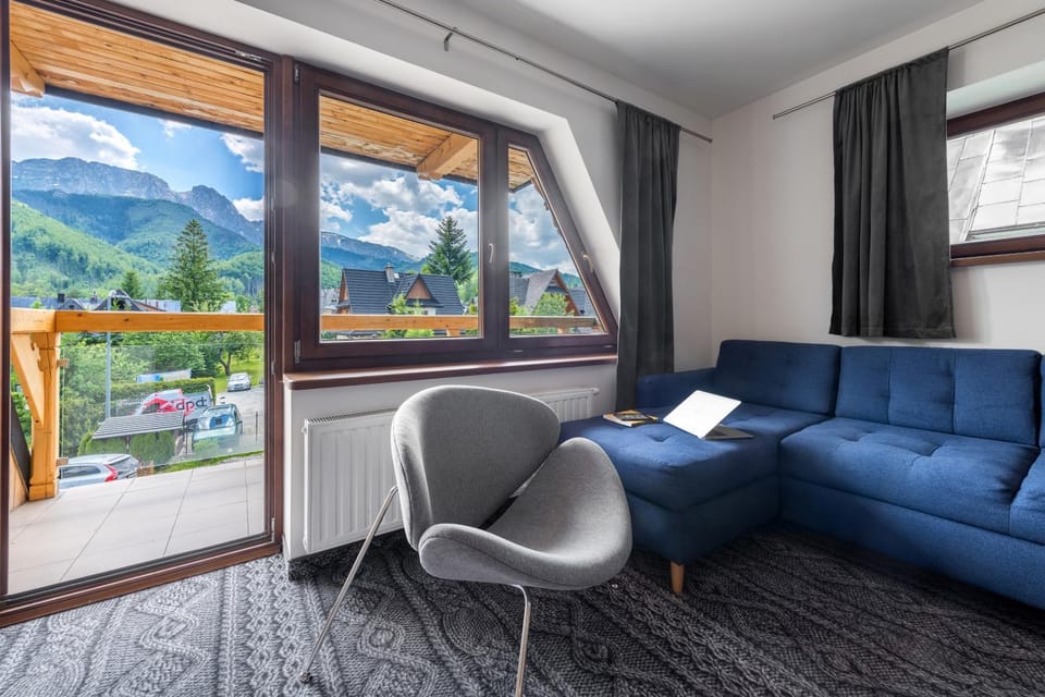 Natural landscape, Living room, Seating area, Mountain view