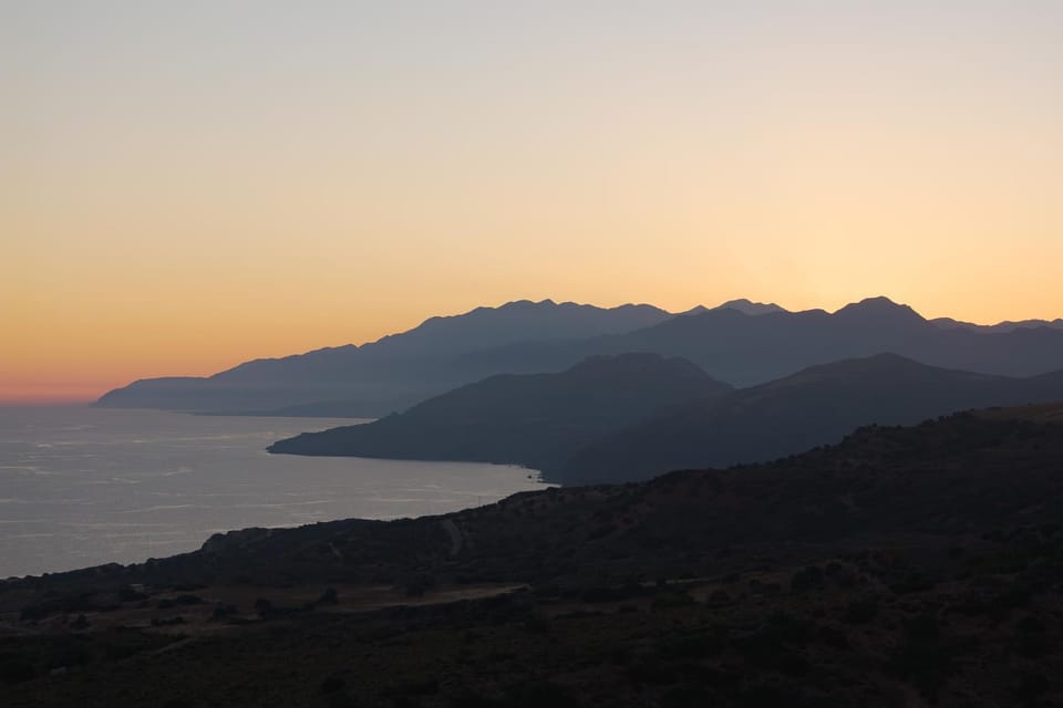 Nearby landmark, Natural landscape, Mountain view, Sea view, Sunset