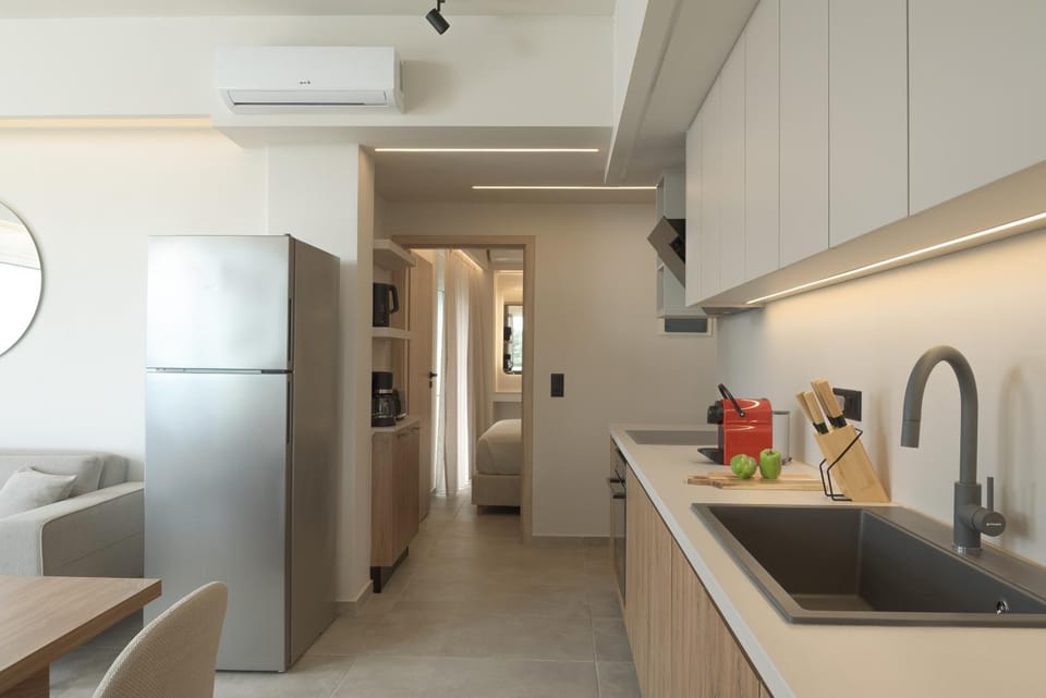 Kitchen or kitchenette, oven, stove