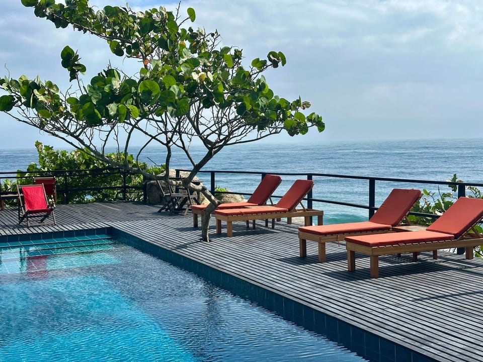 Pool view, Sea view, Swimming pool
