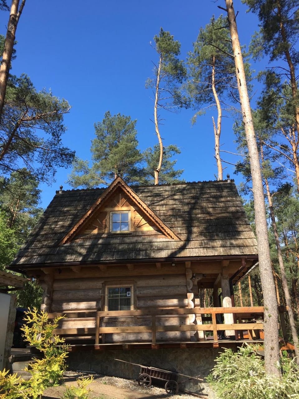 Domek z bali Tryszczyn nad Brdą Nature lodge in Greater Poland Voivodeship
