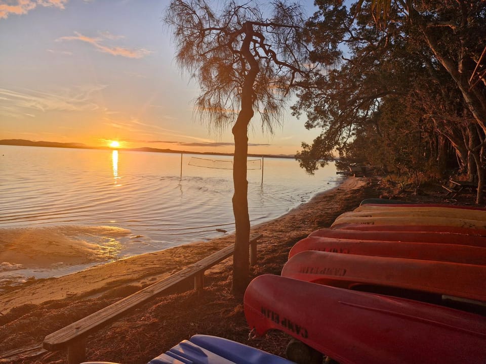 Lake view, Sunset