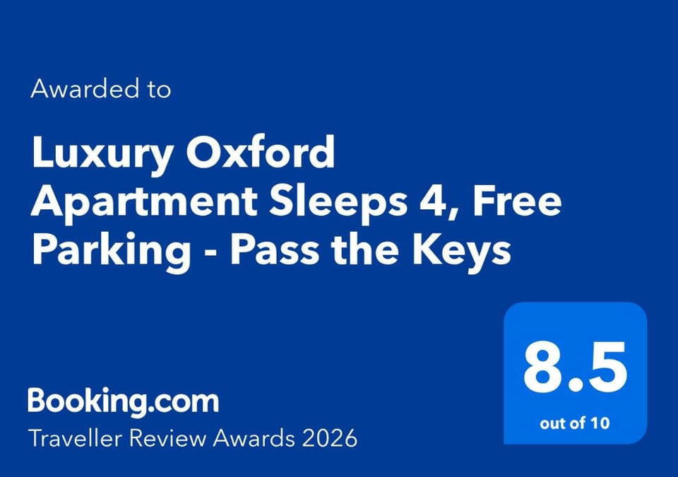 Luxury Oxford Apartment Sleeps 4, Free Parking - Pass the Keys Apartment in Oxford