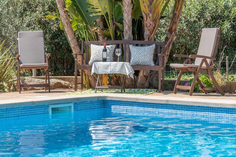 Property building, Living room, Swimming pool