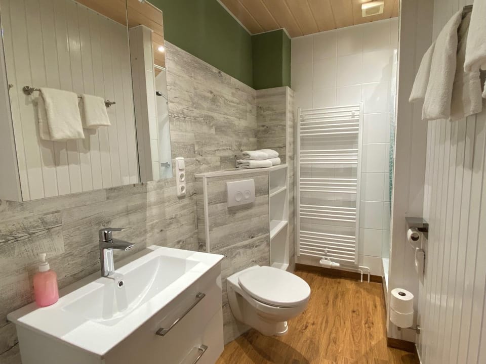 Toilet, Bathroom, towels