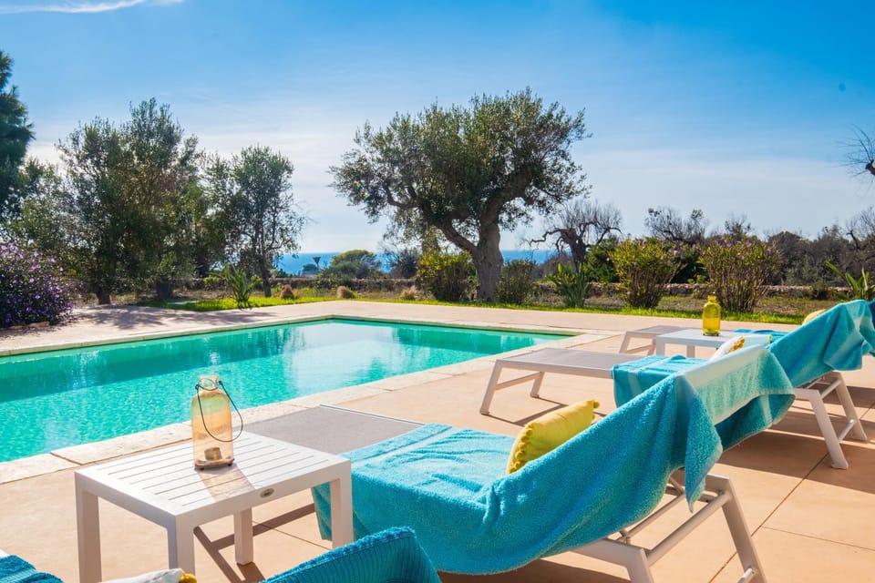 Natural landscape, Pool view, Sea view