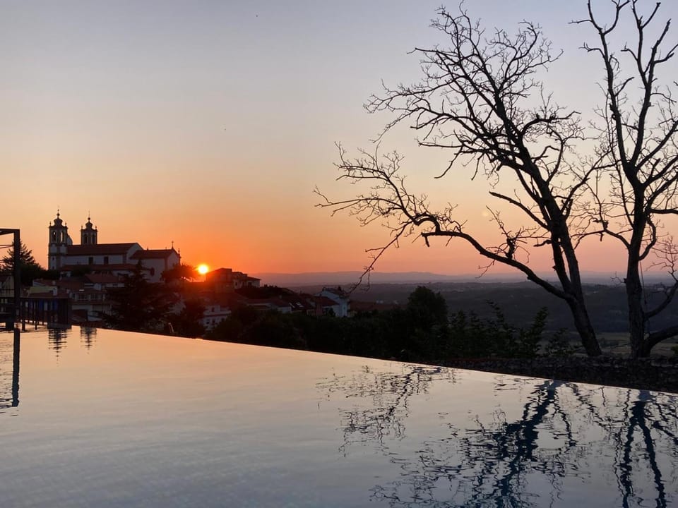 City view, Swimming pool, Sunset