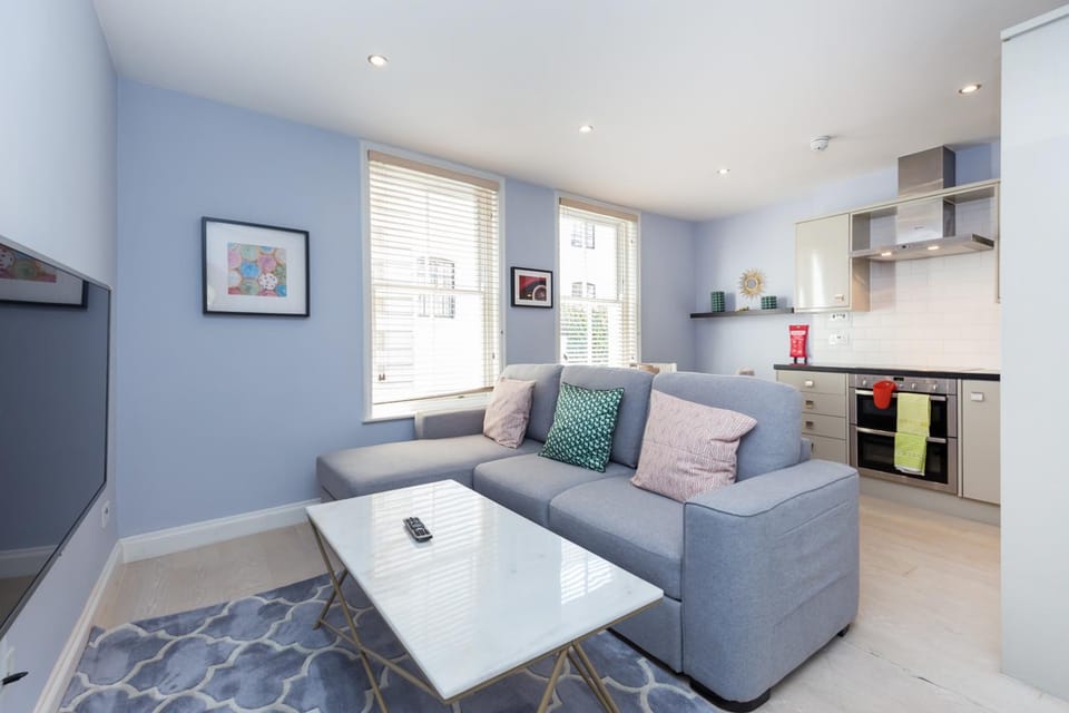 Kitchen or kitchenette, Living room, Seating area, Dining area, oven, stove