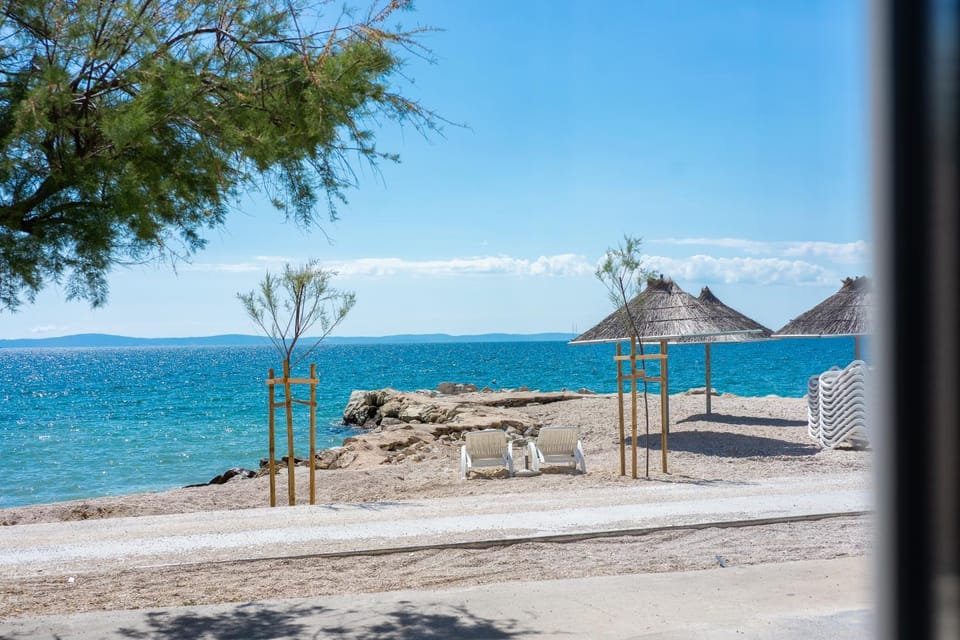 Beach, Sea view, sunbed