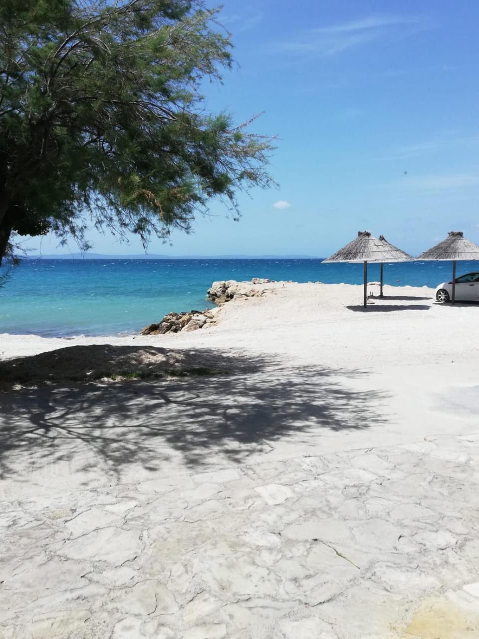 Day, Beach, Sea view, sunbed