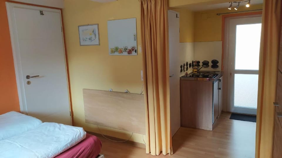 Property building, Living room, Bedroom