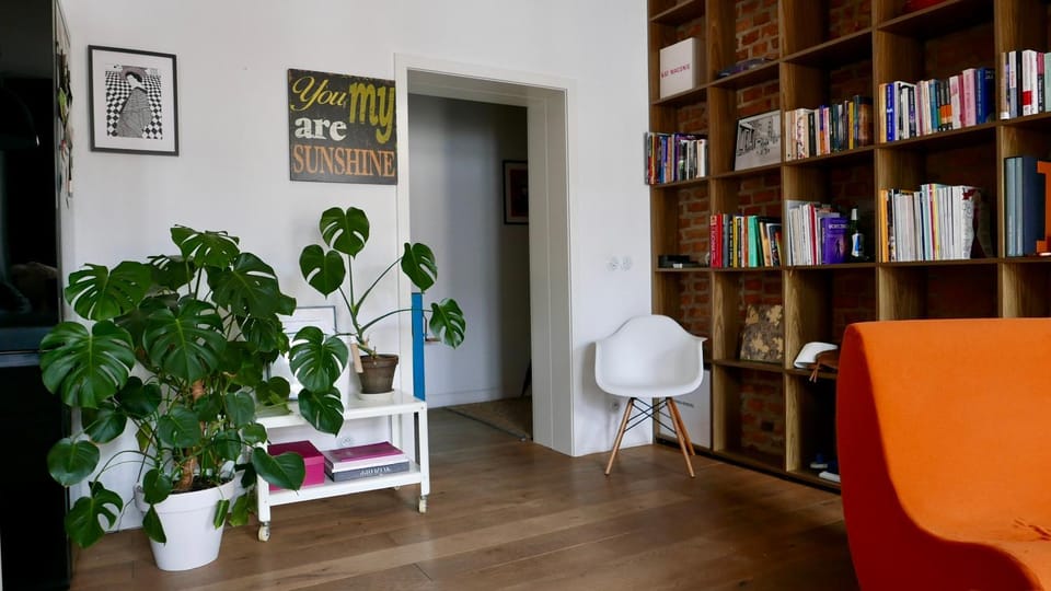 Library, Living room, Seating area