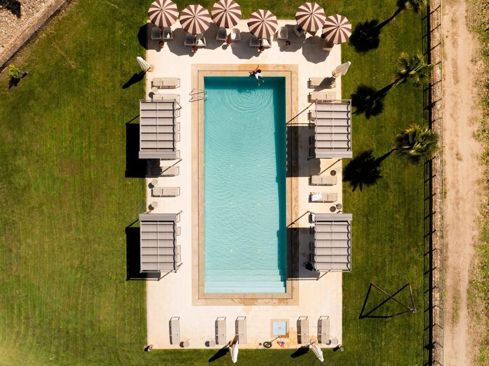 Off site, Bird's eye view, Garden, Garden view, Swimming pool