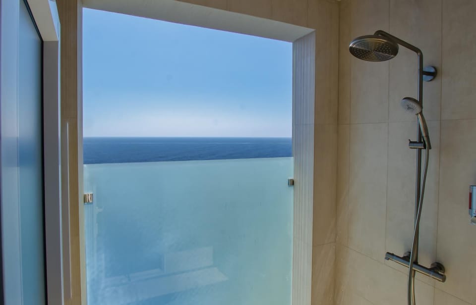 Shower, Bathroom, Sea view