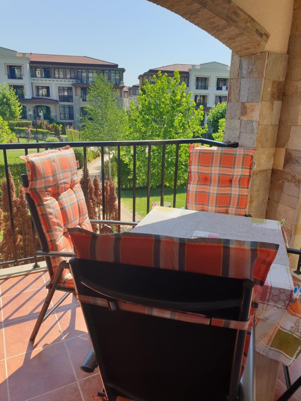 Property building, Day, View (from property/room), Balcony/Terrace, Seating area