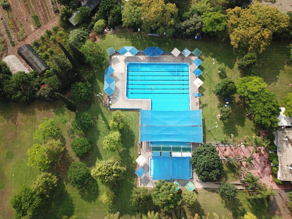 Bird's eye view, Swimming pool