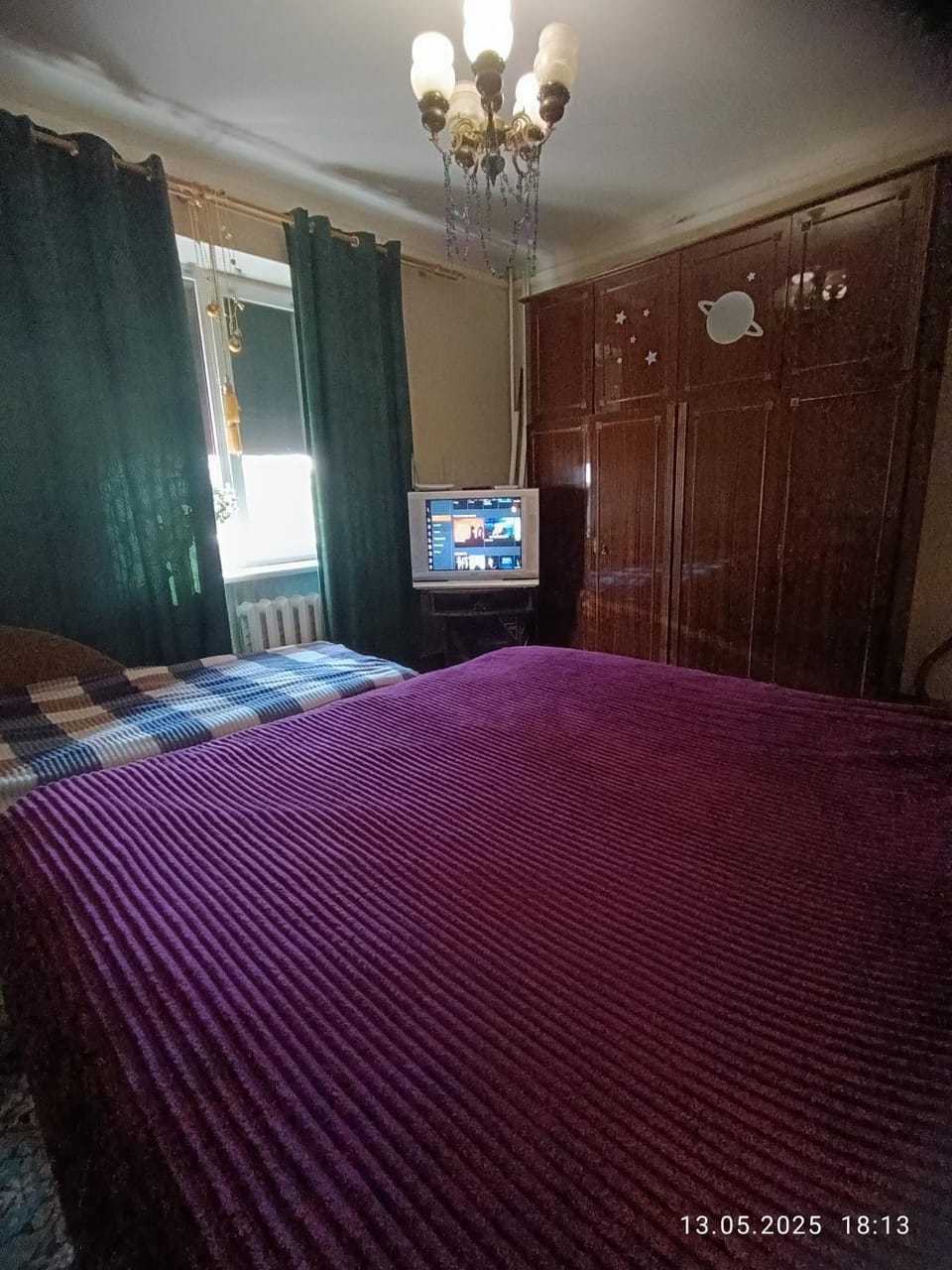 Bed, TV and multimedia, Photo of the whole room, Bedroom, wardrobe