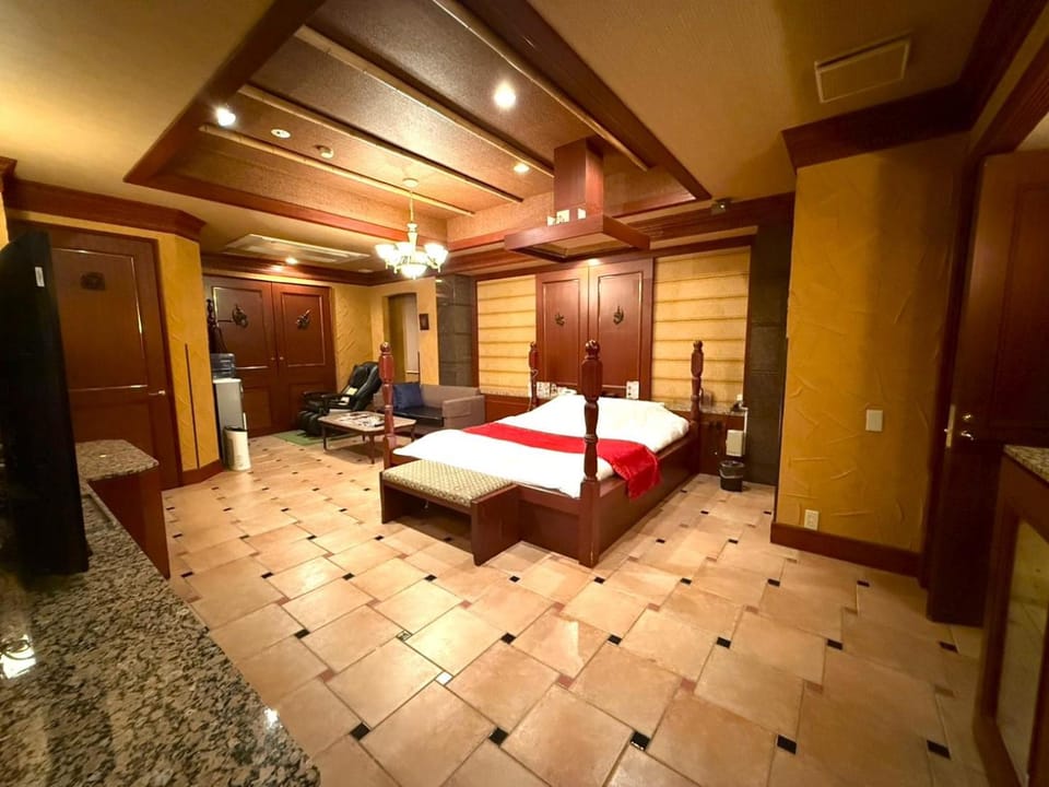 Bed, Living room, Photo of the whole room