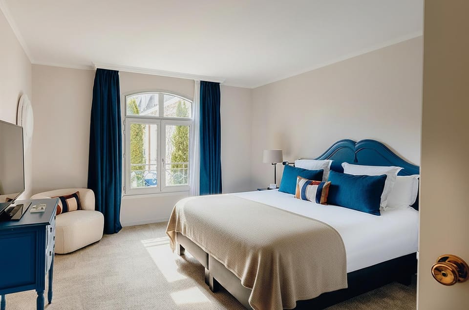 Bed, Photo of the whole room, Seating area, Bedroom