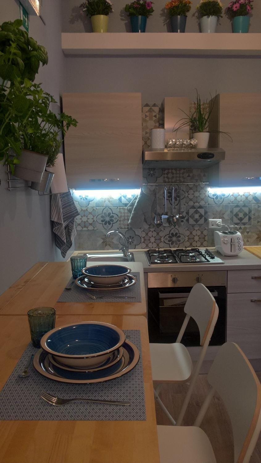 Kitchen or kitchenette, kitchen