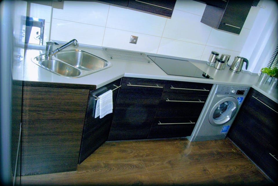 Coffee/tea facilities, Kitchen or kitchenette, dishwasher, washing machine