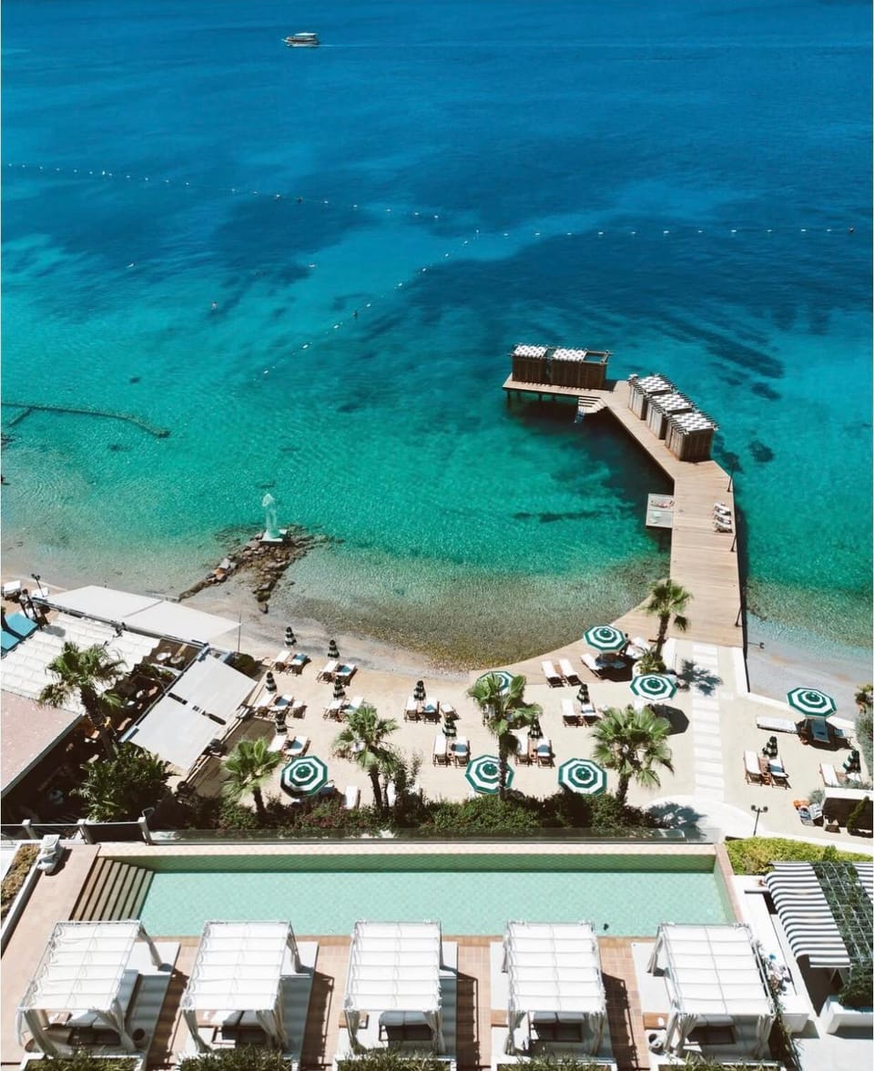 Day, Natural landscape, Beach, Pool view, Sea view, Swimming pool, sunbed