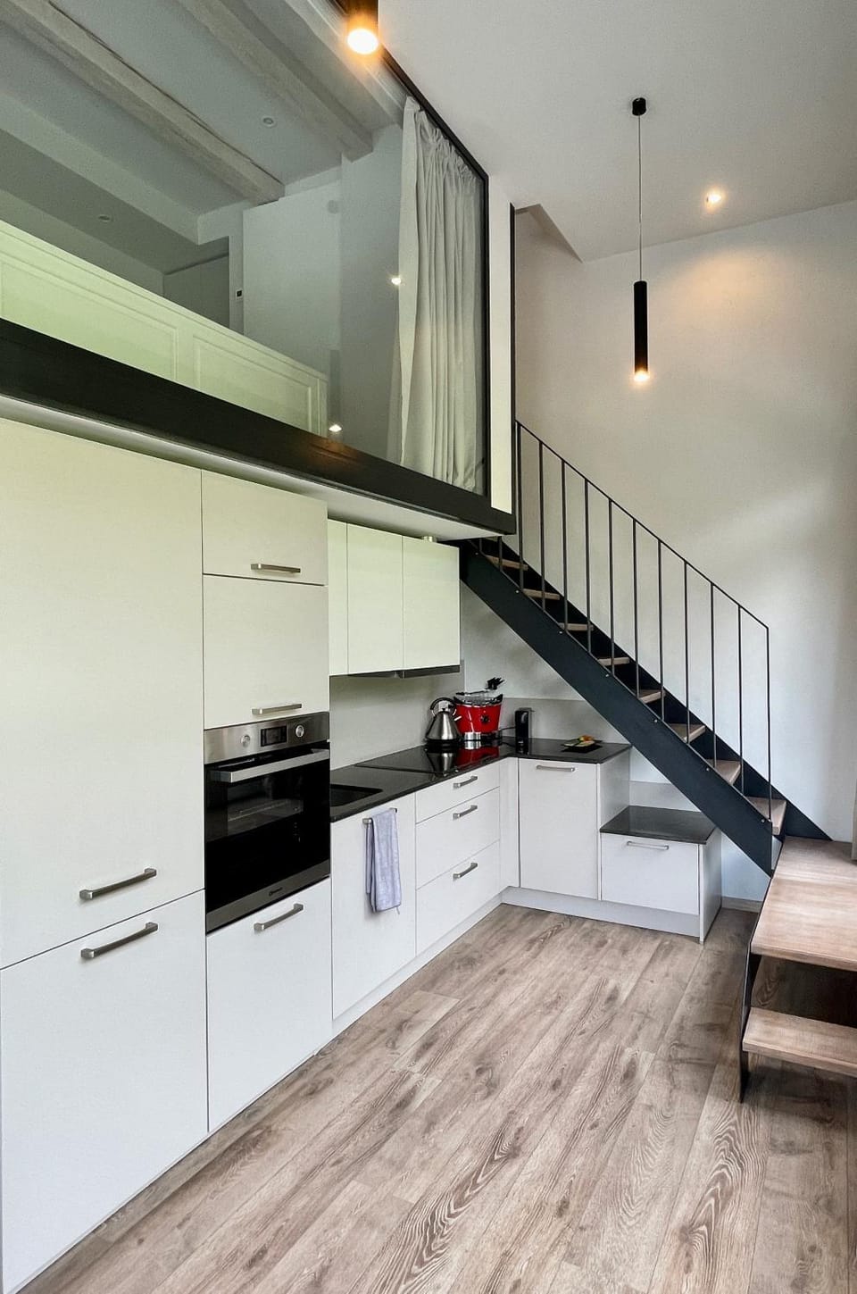 dishwasher, stove, kitchen