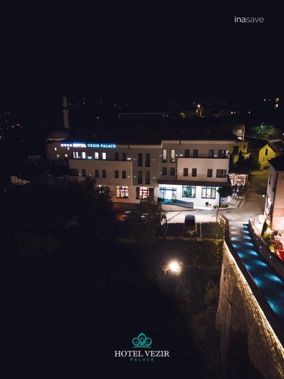 Property building, Night, City view, Parking