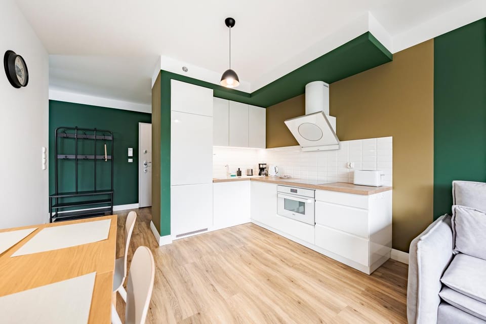 Kitchen or kitchenette, Living room, Dining area