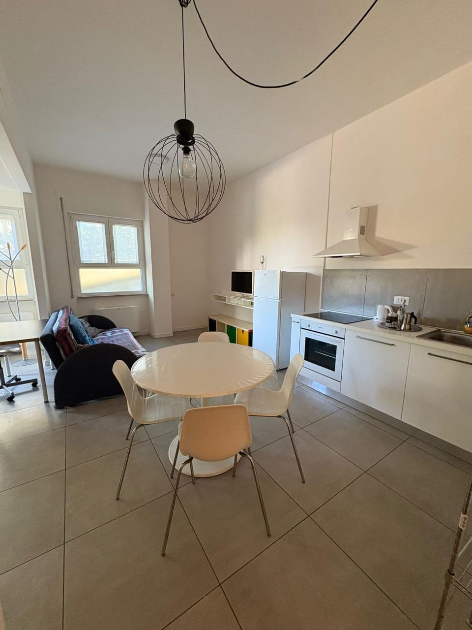 Living room, kitchen