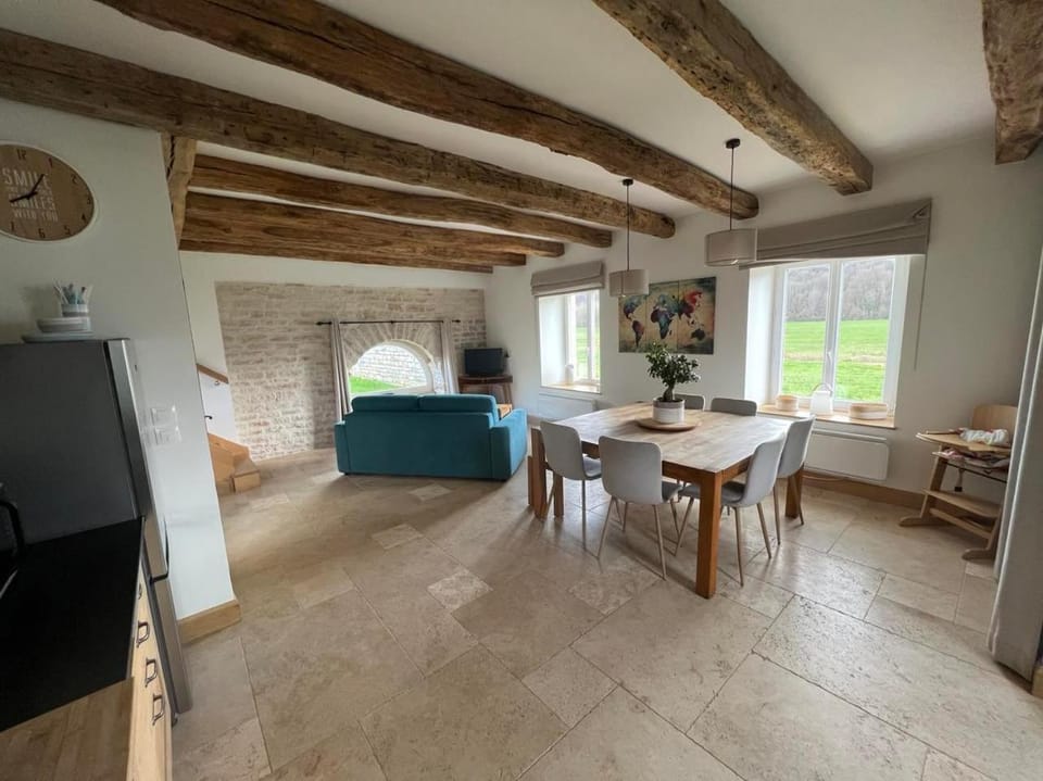 Living room, kitchen