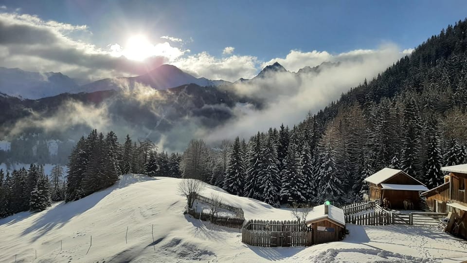 Natural landscape, Winter, Mountain view