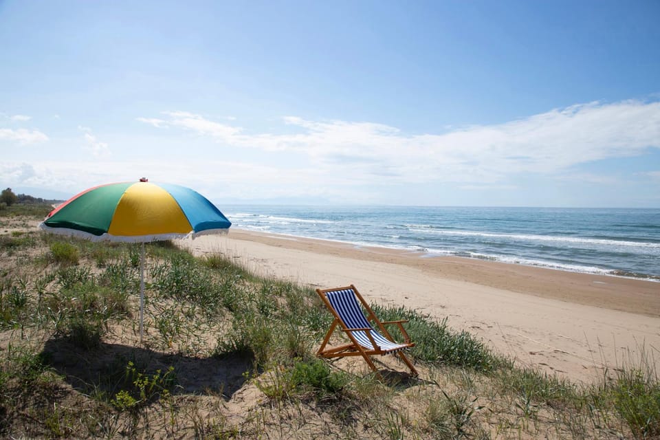 Day, Natural landscape, Beach, Sea view, sunbed