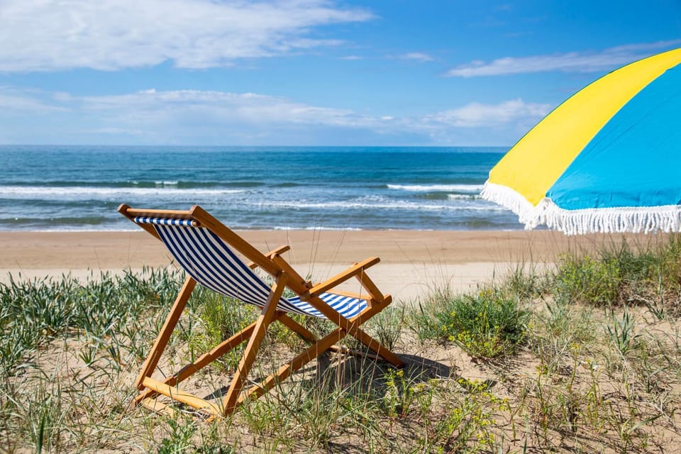 Natural landscape, Beach, Sea view, sunbed