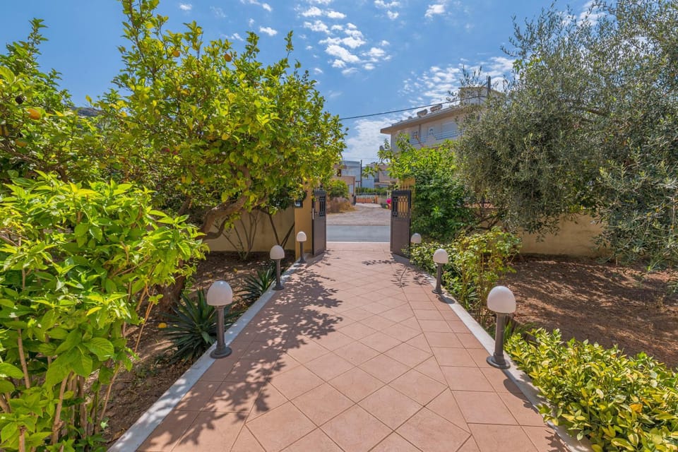 Patio, Facade/entrance, Day, Summer, Garden, On site, Garden view, Street view