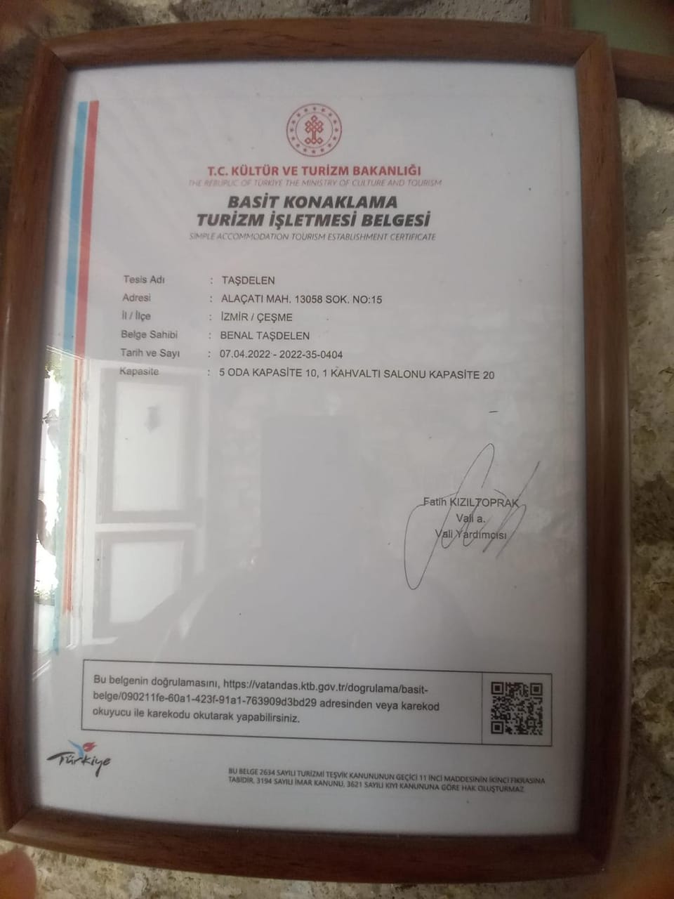 Certificate/Award