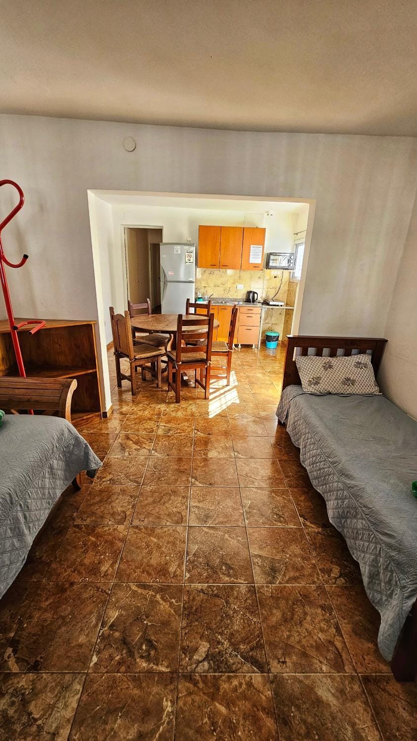 Bed, Kitchen or kitchenette