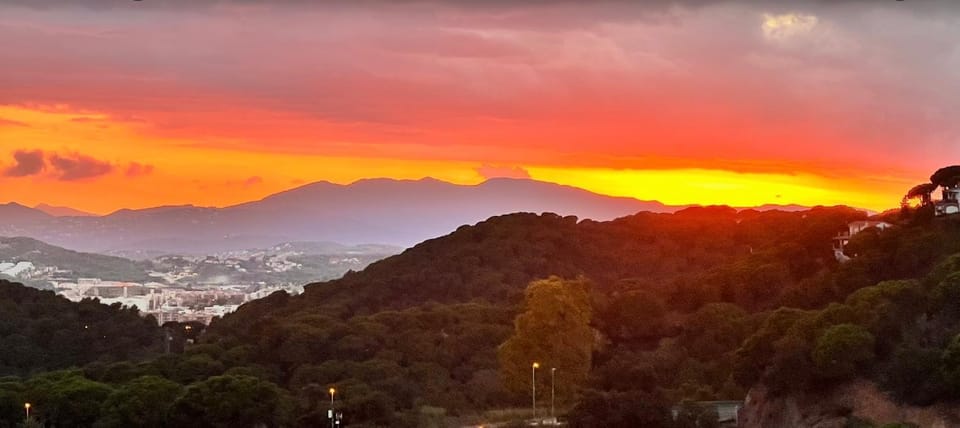 Mountain view, Sunset
