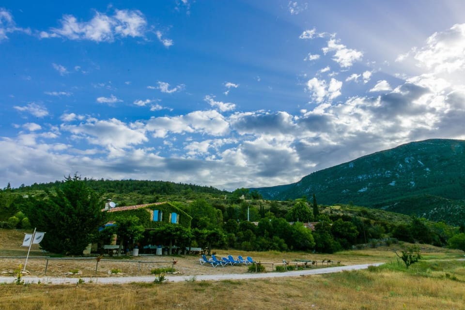 Patio, Facade/entrance, Natural landscape, Summer, Mountain view