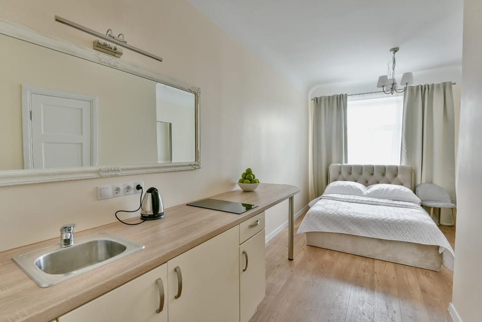 Day, Summer, Kitchen or kitchenette, Living room, Dining area, Bedroom, On site