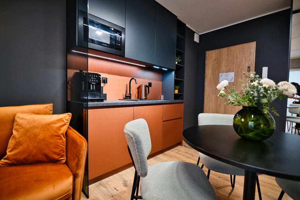 Property building, Kitchen or kitchenette, Living room, Communal kitchen, Swimming pool, ATM, microwave, oven, kitchen, kitchen