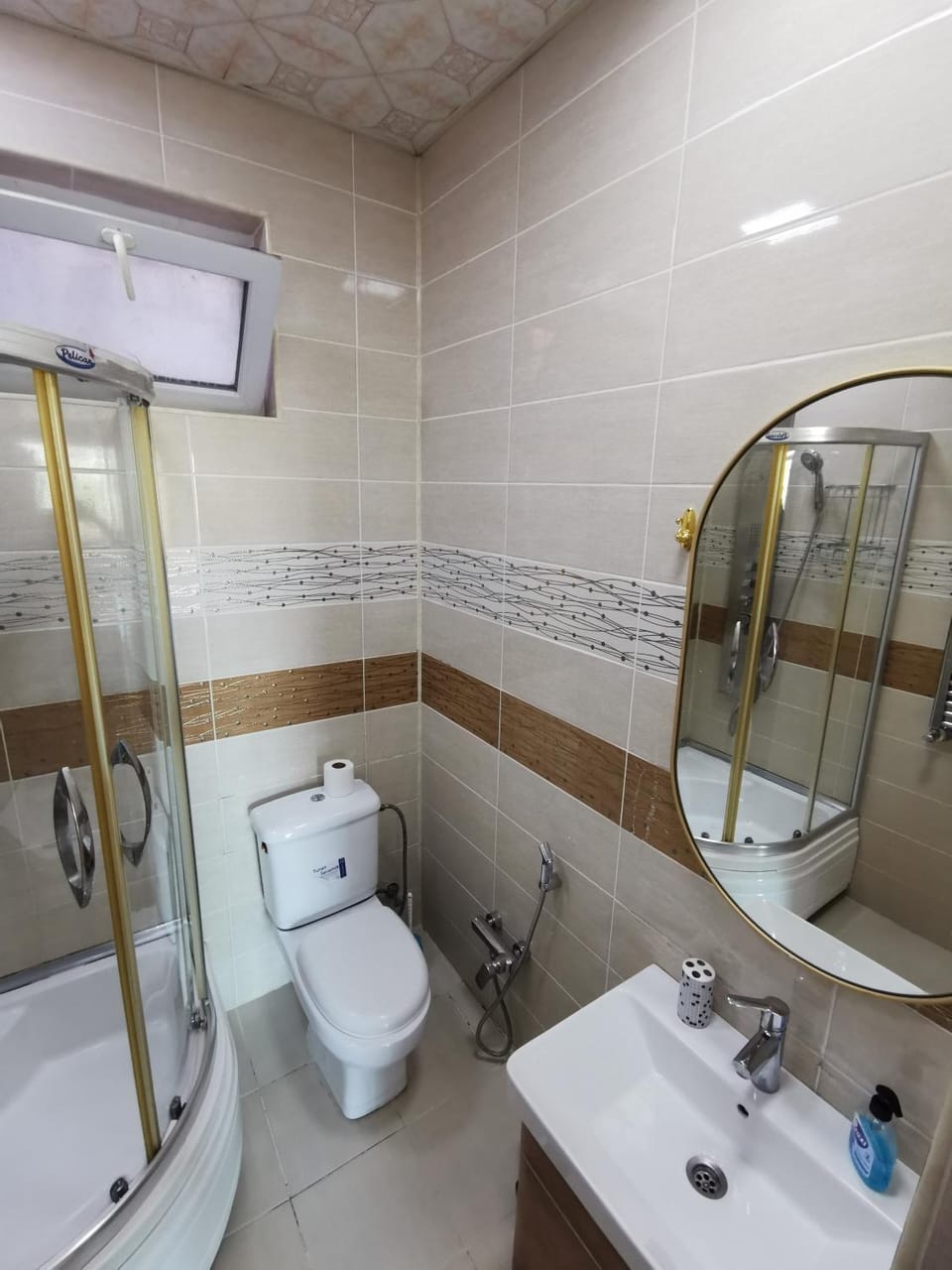 Shower, Toilet, towels