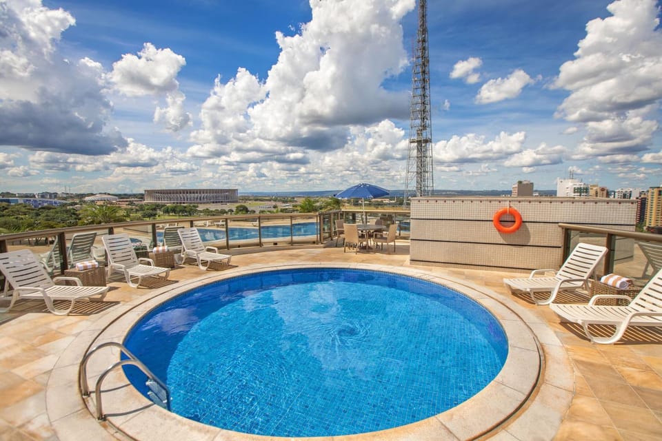View (from property/room), Balcony/Terrace, Dining area, Swimming pool