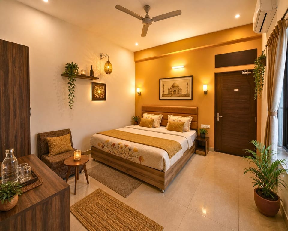 Photo of the whole room, Bedroom